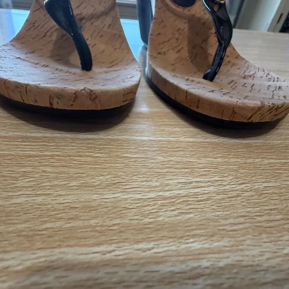 Lauren Ralph Lauren Reeta Thong Wedge Sandals Size 9